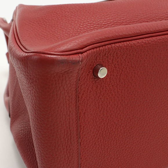 HERMES Lindy 34 Handbag, Women's, Red, with Q Stamp - Picture 4 of 8